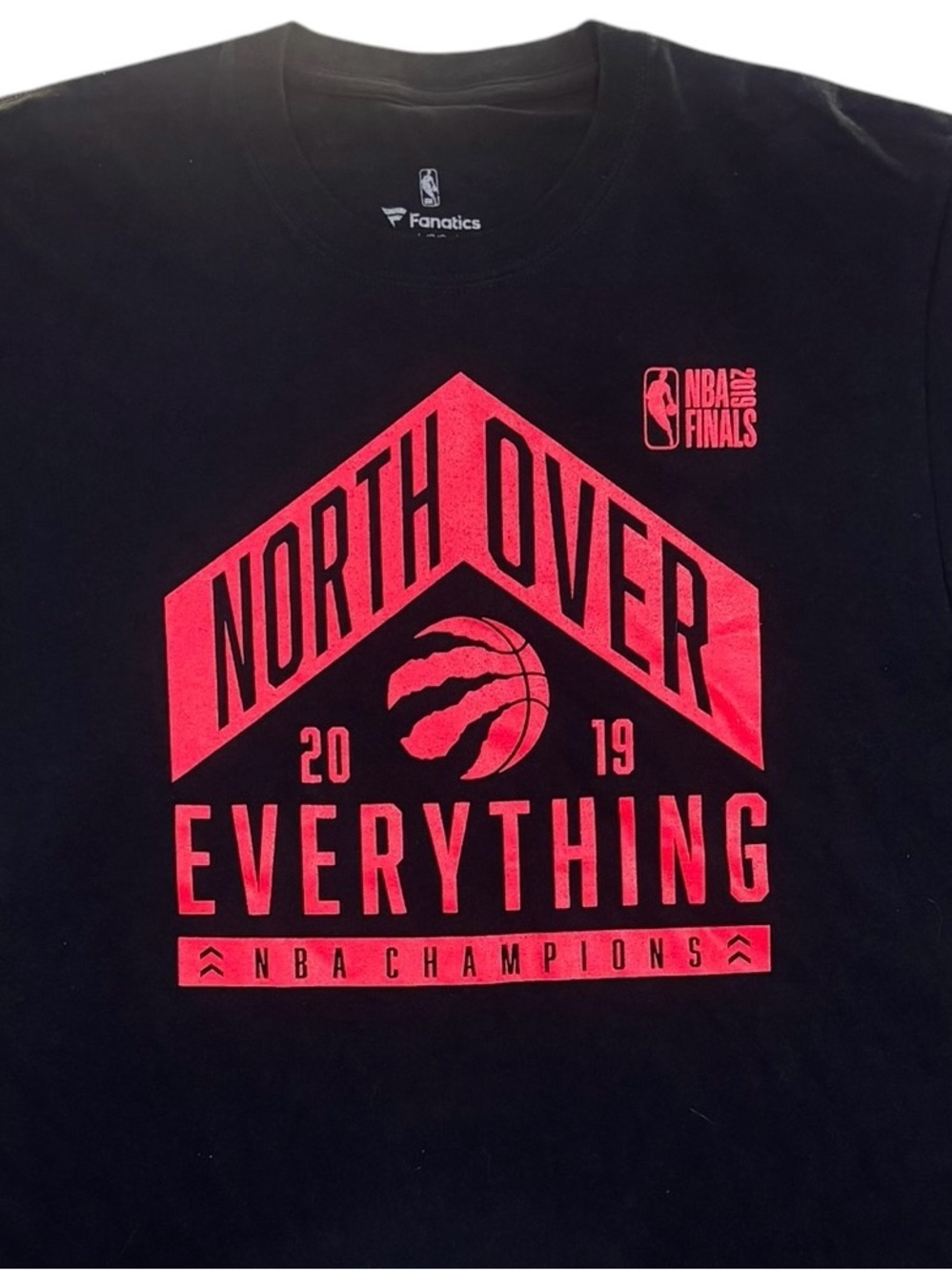 Toronto Raptors 2019 NBA Finals North Over Everything T-Shirt Large